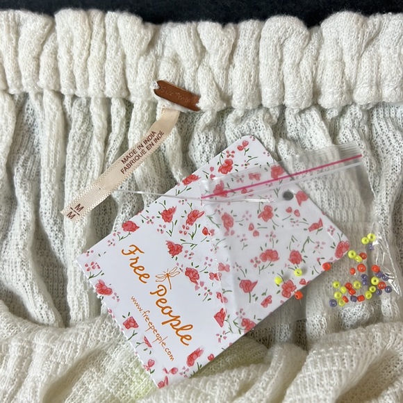 FREE PEOPLE Ivory Strapless Crop Top size M - Picture 12 of 15